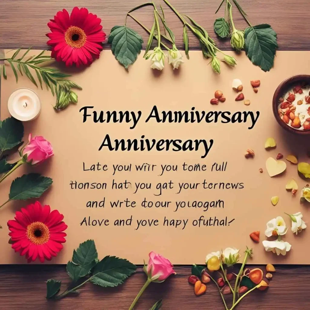 फनी आणि मजेदार वर्धापन दिन शुभेच्छा (Funny Anniversary Wishes)