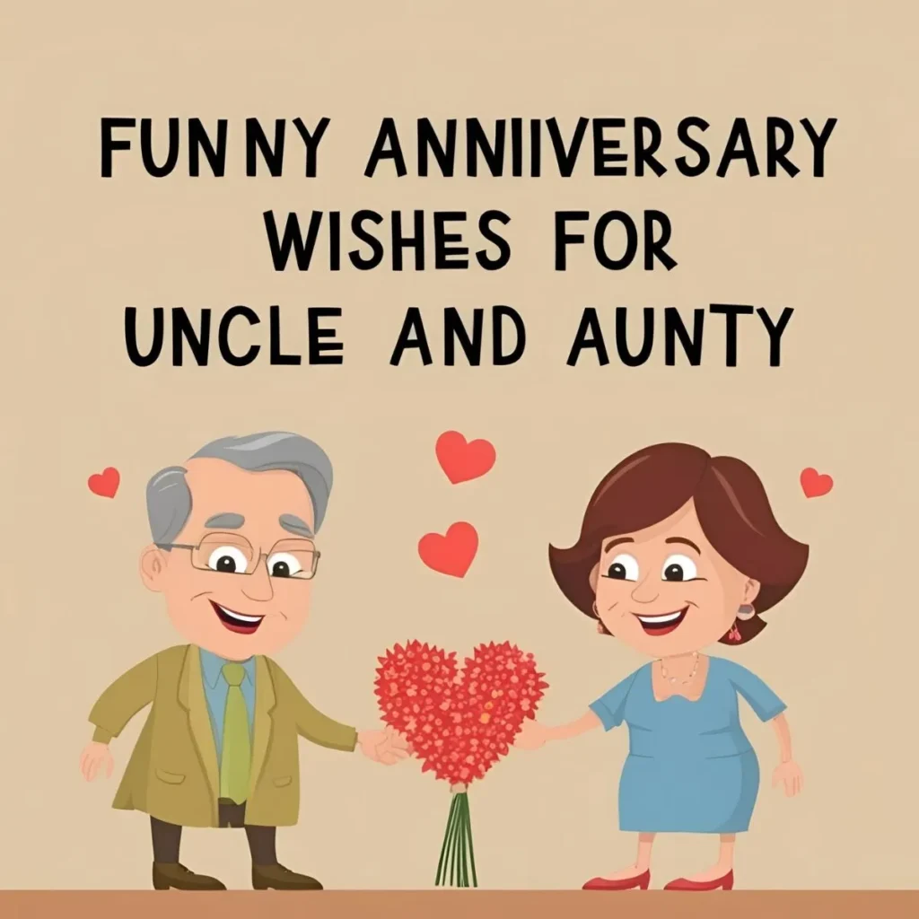Funny Anniversary Wishes for Uncle and Aunty