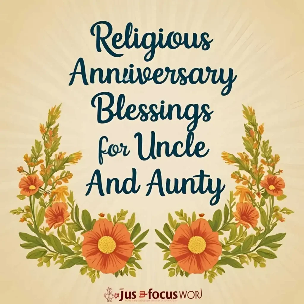 Religious Anniversary Blessings for Uncle and Aunty