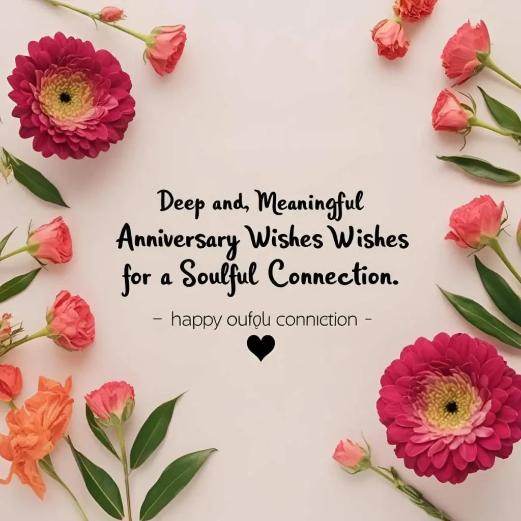 Deep and Meaningful Anniversary Wishes for a Soulful Connection