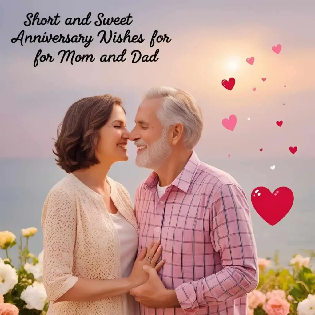 Short and Sweet Anniversary Wishes for Mom and Dad