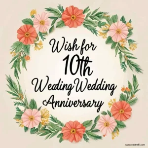 Read more about the article Wish for 10th Wedding Anniversary: Heartfelt & Fun Messages for Your Special Day