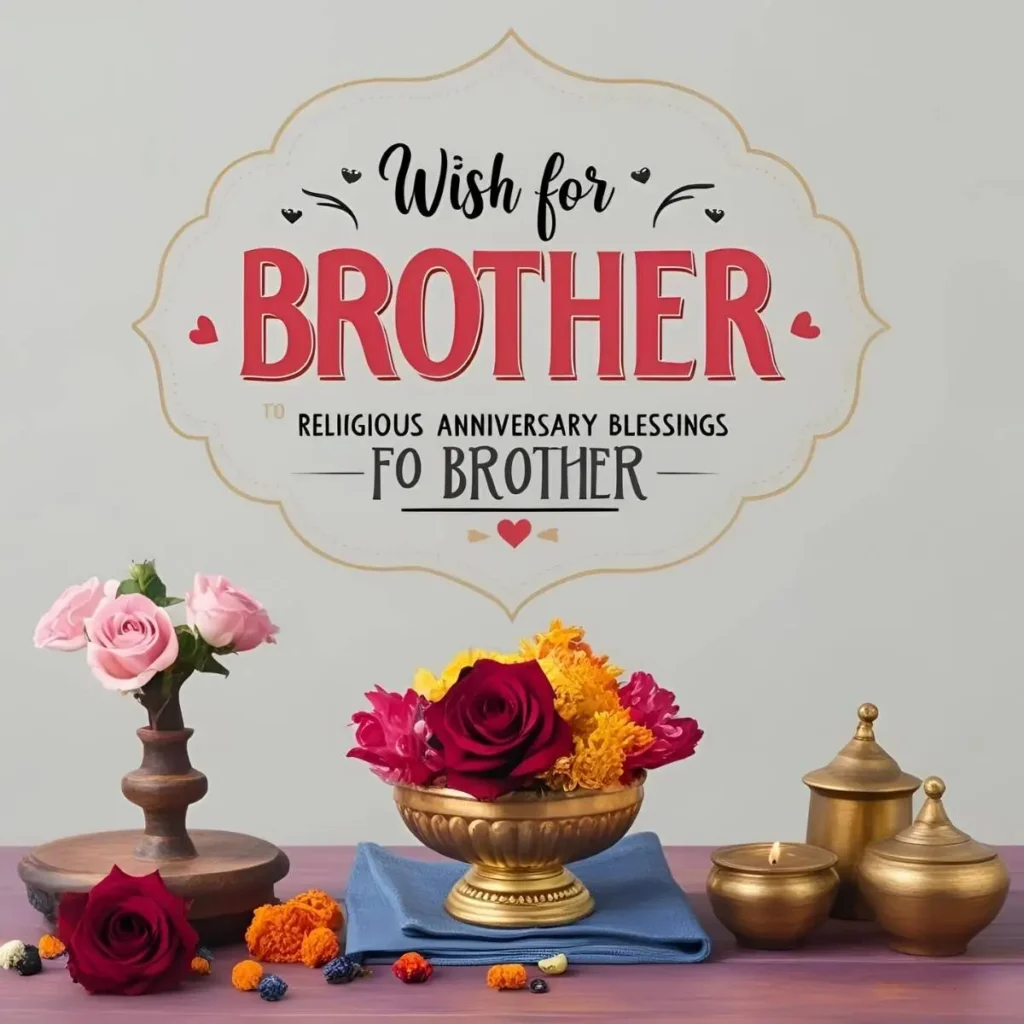 Religious Anniversary Blessings for Brother