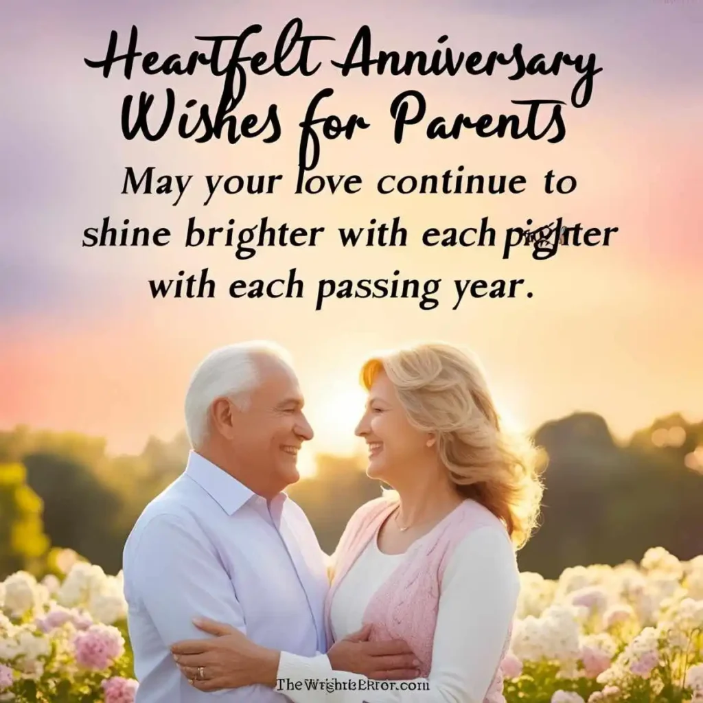 Heartfelt Anniversary Wishes for Parents