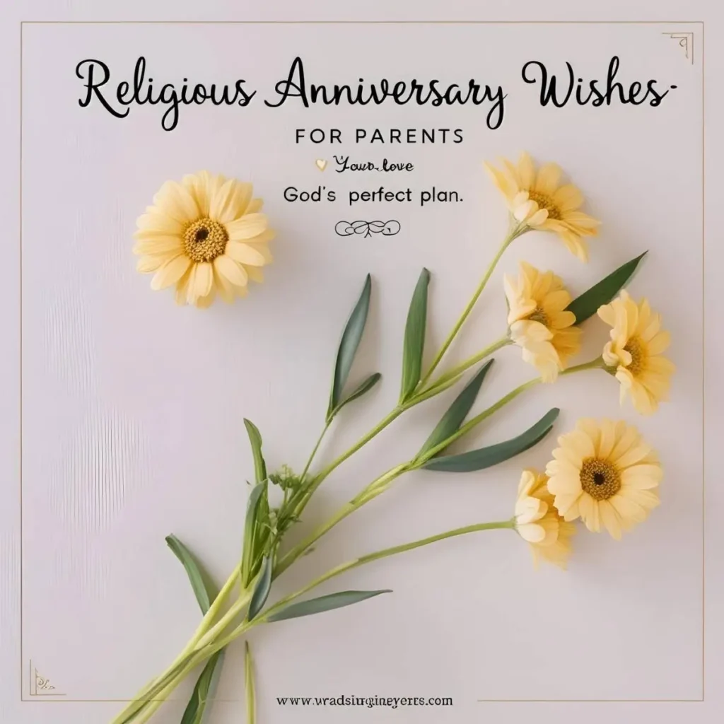 Religious Anniversary Wishes for Parents