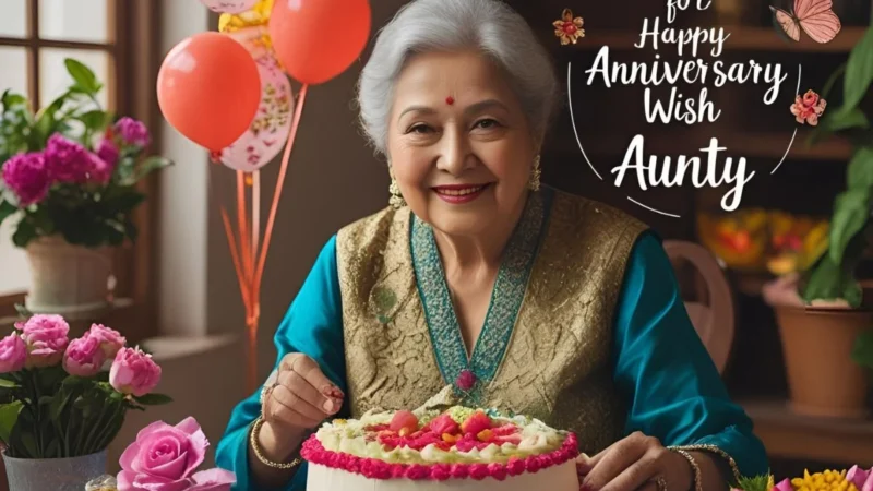 Anniversary Wish for Aunty