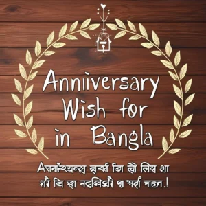 Read more about the article Anniversary Wish for Friend in Bangla: Heartwarming Messages to Celebrate Their Love 🌟