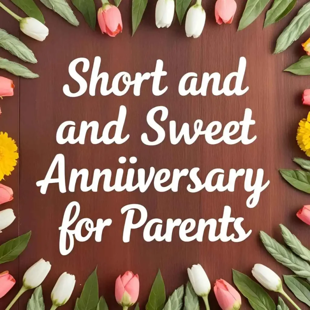 Short and Sweet Anniversary Wishes for Parents