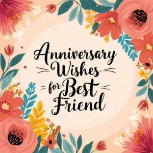 Read more about the article 🎉 Anniversary Wishes for Best Friend: 90+ Heartfelt, Funny & Unique Messages