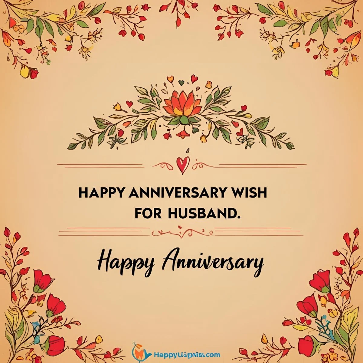 Read more about the article Happy Anniversary Wish for Husband: 200+ Heartfelt Messages