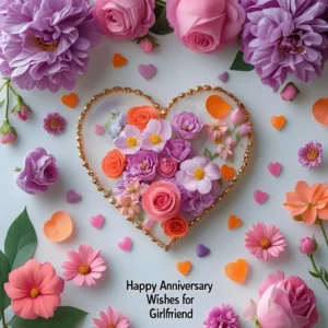 Read more about the article Happy Anniversary Wishes for Girlfriend: Romantic Messages to Make Her Heart Melt 🌹