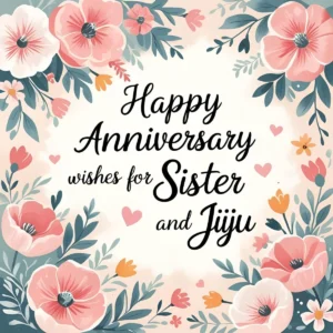 Read more about the article Happy Anniversary Wishes for Sister and Jiju: 90+ Heartfelt Messages to Celebrate Their Love 🌟