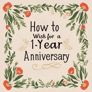 Read more about the article How to Wish for a 1-Year Anniversary: 90+ Heartfelt, Funny & Romantic Messages