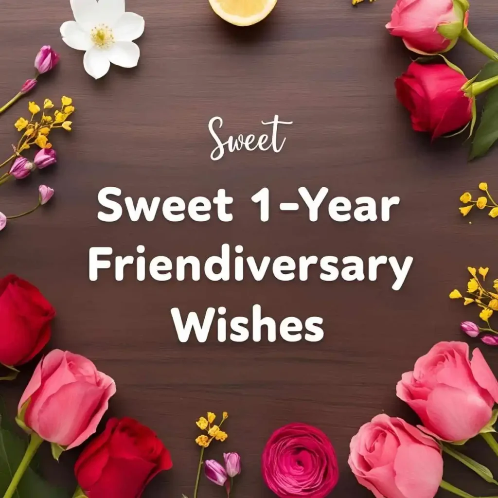 Sweet 1-Year Friendiversary Wishes