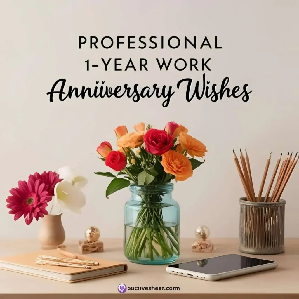 Professional 1-Year Work Anniversary Wishes