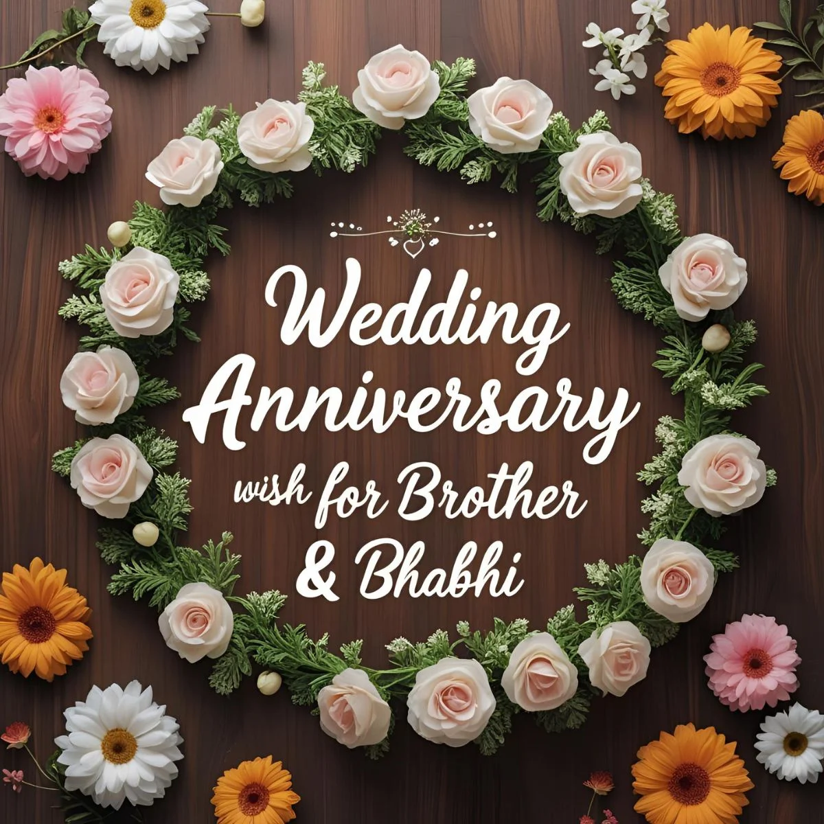 You are currently viewing Wedding Anniversary Wish for Brother & Bhabhi: Heartfelt Messages to Celebrate Their Love 🎉