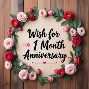 Read more about the article Wish for 1 Month Anniversary: Sweet Messages to Celebrate Their Love 🌸