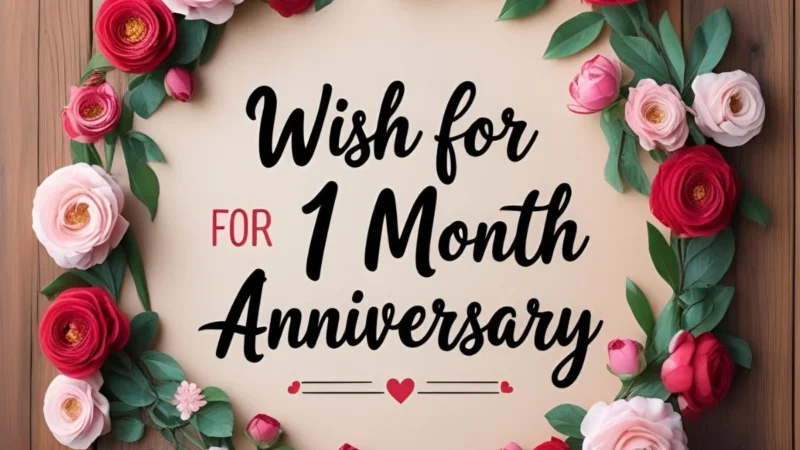 wish for 1 month anniversary