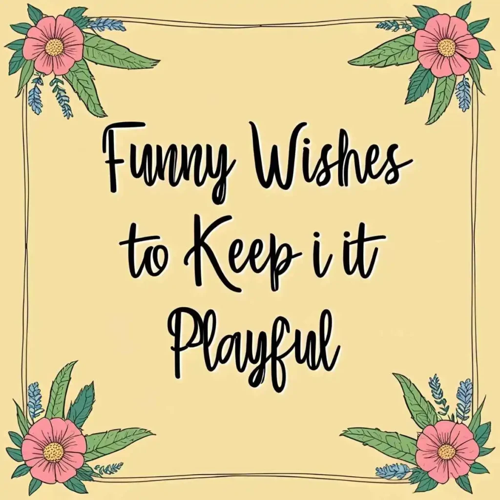 Funny Wishes to Keep It Playful