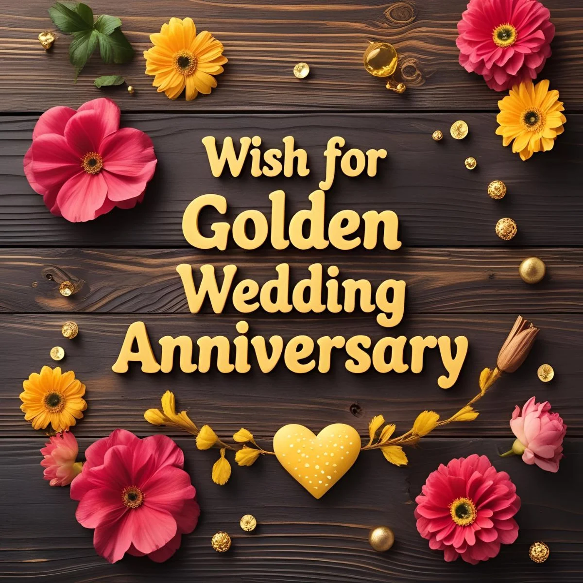 You are currently viewing Wish for Golden Wedding Anniversary: Heartfelt Messages to Celebrate 50 Years of Love 🎉