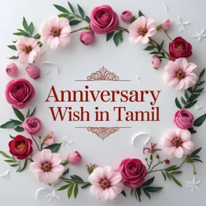 Read more about the article Anniversary Wish for in Tamil: Heartfelt Messages to Celebrate Love in Style 🎉