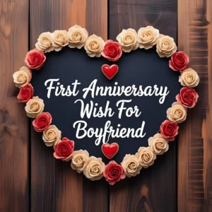 Read more about the article First Anniversary Wish for Boyfriend: Heartfelt Messages to Celebrate Your Love 🎉