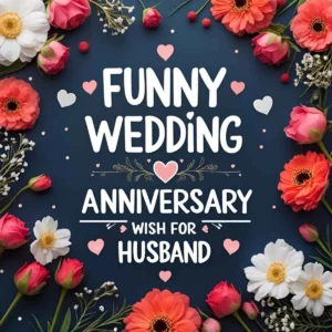 Read more about the article Funny Wedding Anniversary Wish for Husband: Hilarious Messages to Make Him Smile 😂