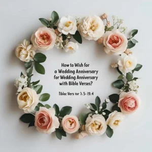 Read more about the article How to Wish for a Wedding Anniversary with Bible Verses: Faithful Messages to Celebrate Love 🙏