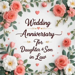 Read more about the article Wedding Anniversary Wish for Daughter and Son-in-Law: Heartfelt Messages to Celebrate Their Love 💍