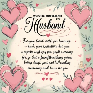Read more about the article Wedding Anniversary Wish for Husband: Heartfelt Messages to Celebrate Your Love 💍