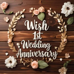 Read more about the article Wish for 1st Wedding Anniversary: Heartfelt Messages to Celebrate Their First Year 🎉