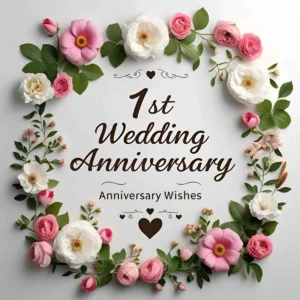 Read more about the article 1st Wedding Anniversary Wishes: Heartfelt Messages to Celebrate Their First Year 🎉