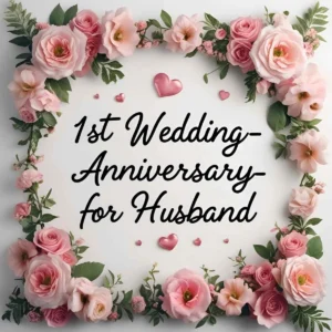 Read more about the article 1st Wedding Anniversary Wishes for Husband: Heartfelt Messages to Celebrate Your Love 🎉