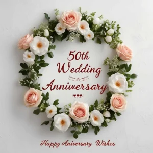 Read more about the article 50th Wedding Anniversary Wishes: Heartfelt Messages to Celebrate a Golden Milestone 🎉
