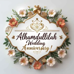 Read more about the article Alhamdulillah Wedding Anniversary: Heartfelt Wishes to Celebrate Love 🎉
