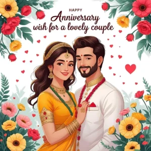 Read more about the article Anniversary Wish for a Lovely Couple: Heartwarming Messages to Celebrate Their Love 💑