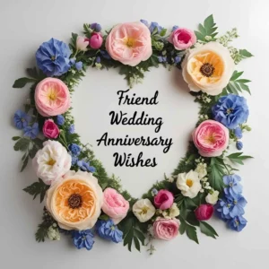Read more about the article Friend Wedding Anniversary Wishes: Heartfelt Messages to Celebrate Their Love 🎉