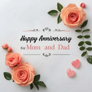 Read more about the article Happy Anniversary Wish for Mom and Dad: Heartfelt Messages to Celebrate Their Love 🎉