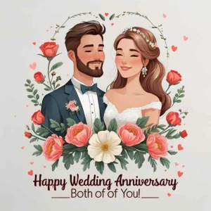Read more about the article Happy Wedding Anniversary Both of You: Heartfelt Wishes to Celebrate Your Love 🎉