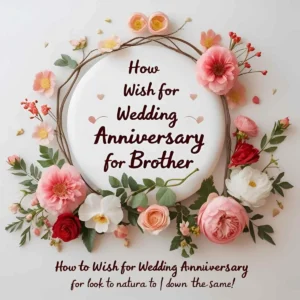 Read more about the article How to Wish for Wedding Anniversary for Brother: Heartfelt Messages to Celebrate Their Love 🎉