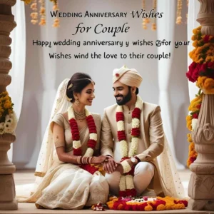 Read more about the article Wedding Anniversary Wishes for Couple: Heartfelt Messages to Celebrate Love 🎉