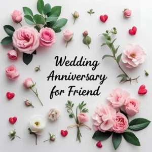 Read more about the article Wedding Anniversary Wishes for Friend: Heartfelt Messages to Celebrate Their Love 🎉