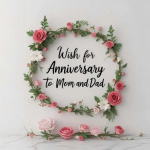 Read more about the article Wish for Anniversary to Mom and Dad: Heartfelt Messages to Celebrate Their Love 💖