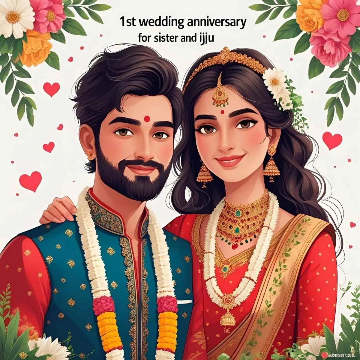You are currently viewing 1st Wedding Anniversary Wishes for Sister and Jiju: Heartfelt Messages to Celebrate Their Love 🎉