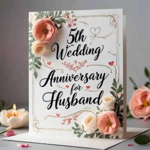 Read more about the article 5th Wedding Anniversary Wishes for Husband: Heartfelt Messages to Celebrate Your Love 🎉