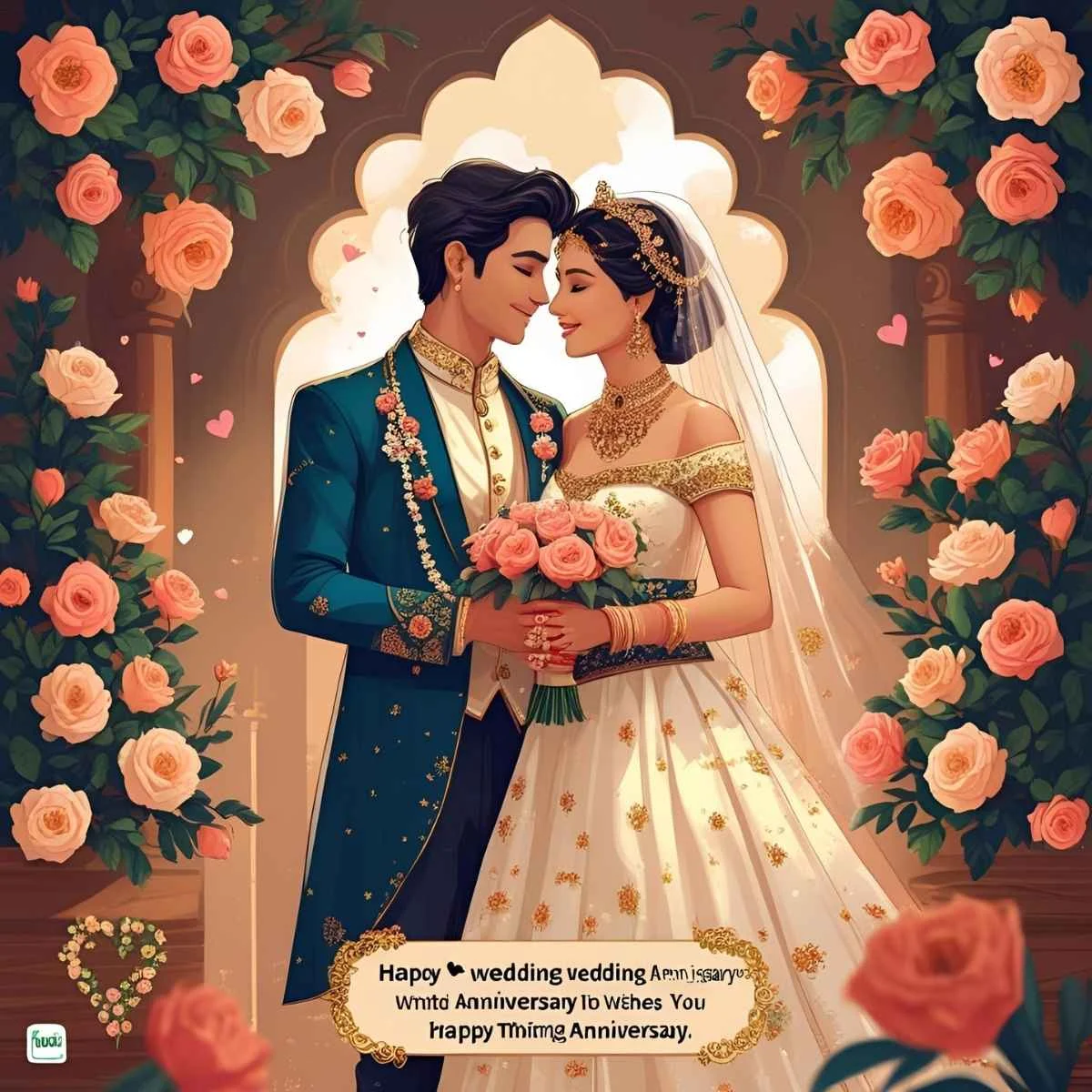You are currently viewing Couple WhatsApp Wedding Anniversary Wishes: Heartfelt Messages to Share Love 🎉