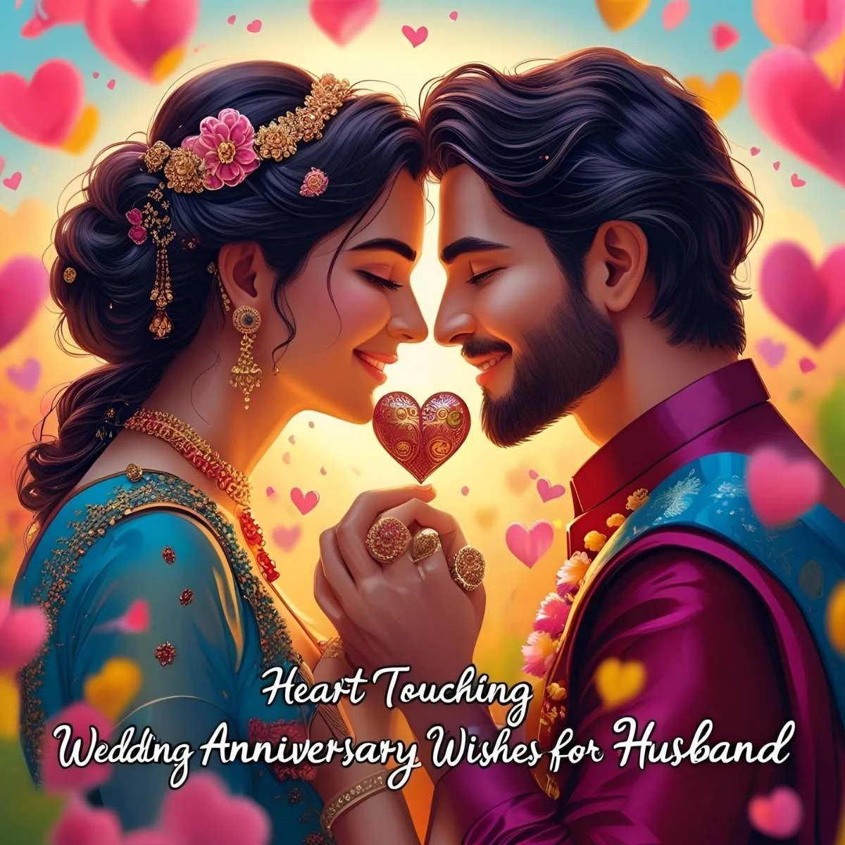 You are currently viewing Heart Touching Wedding Anniversary Wishes for Husband: Messages to Melt His Heart 🎉