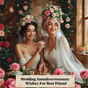 Read more about the article Wedding Anniversary Wishes for Best Friend: Heartfelt Messages to Celebrate Their Love 🎉